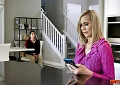 Mom Lilly James ready to use her stepsons friends huge cock