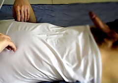 [nipple Masturbation / Nipple] A Boy Who Is All The Time While Masturbating With His Nipples From The Top Of His Clothes And Making Him Excited