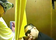 gargling a hetero dude through Homemade Gloryhole