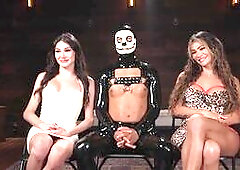 Two mistresses handle the slayer