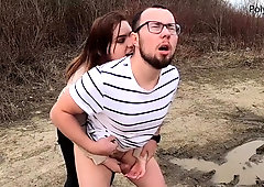 My mega-bitch yelled noisily so she munched her jizz) (pegging, female domination)