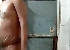 Indiangay nude bath & Walk his room
