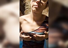 Titty Play In Studio