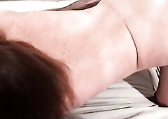 See this experienced golden-haired vixen widen wide and finger her juicy slit until it oozes creamy juices, her body clenching in ecstasy as this babe