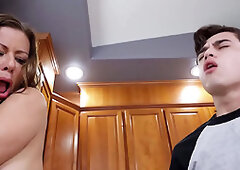 MILF Alexis Fawx Satisfies Her Step Son Juan El Caballo Loco's Sexual Urges