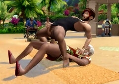 Horny guy enjoys naughty time with two experienced doctors - WhickedWhims