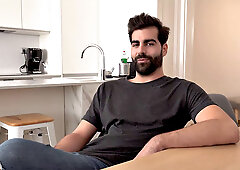 Lucky dude watches friend nail his girlfriend after shower & gives her a mouthful