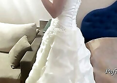 My wedding succeeded, I was banged by my spouse's ally and then take his cum in my throat