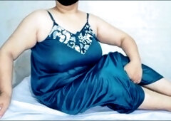 My wife had a wild time sucking my big cock while toying with my package