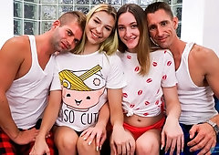 Hardcore FFMM action with Everly Haze and Sophia Sweet