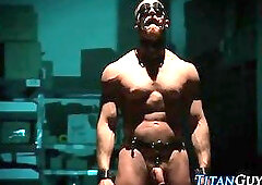 Bondage ripped hunks jizz