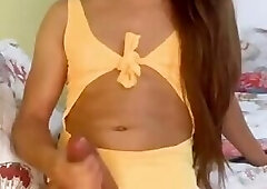 Orange bikini cum