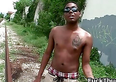 Ghetto gay dude blowing cock