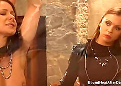 Hot Large Booty Lesbo Serf In S&M Groans From Evil Headmistress