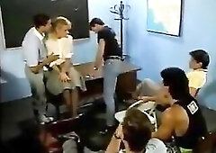 Lastly got around to some other edit of one of my favourites in her ordinary team fuck action. Old looking students though...