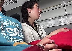 Public Cock Flashing in Airplane - Girl Brought Me To Cum In 2 Minutes