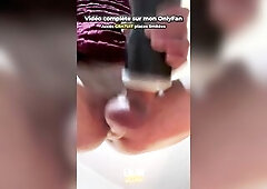 FRENCH TRANS ANGEL - Fleshlight Screwing Double Climax