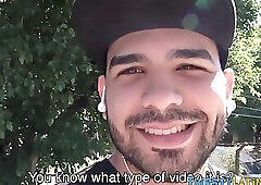 Kinky latino gets facial after sucking