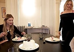 2 Super Sexy French Blondes Get Pounded Anal And double penetration To Negotiate A Deal In A Fancy Parisian Apartment !!!