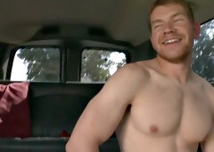 Picked up dude gives facial