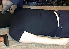 Teen 18+ Femdom Shoes Trampling Heels Domination Nylon Socks Gagging