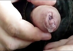 Precum dripping out of my cock