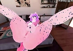 Fur Puppy beauty sucks her own schlong whilst toyed with