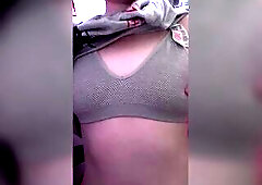 Trans male titty punishment