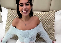 Cute Teen 18+ Amateur With Tan Lines Makes Her First Amateur Porn