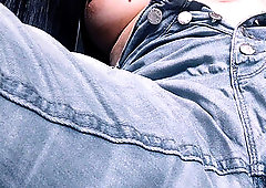 Pee desperation, pee masturbation