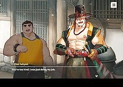 Fur-covered gay visual novel featuring a big dick in a fun game