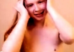 blonde teen pregnant girl has her pussy masturbated