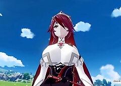 Genshin Impact Rosaria gets a thick makeover in this hot show by Waterweightmate