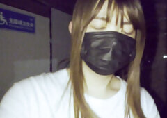 Naked in public, outside