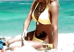 Hung Trans Karla Carillo at the beach