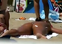 on the Beach Topless Girls Filmed