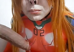 Marvelous Trans Asuka Eating Cum and Giving a Fellatio to a Sex tool whilst that babe uses a Extraordinary SADOMASOCHISM Nosehook