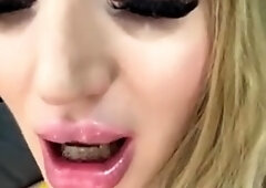 Naughty blonde teen girl loves to use her toy