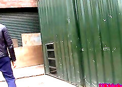 British muscles assfucked in garage