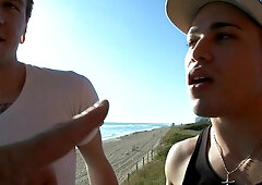 Gay slut gets his tight ass drilled hard and deep while squirting like a fountain