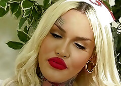 TS Nadia Love didnt expect her patient have a bigcock