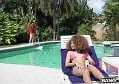 Seduces The Pool Guy - Cecilia Lion