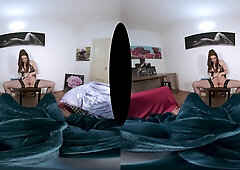 Bieber Army - Beautiful Brunette on the Bed Stripping and Fucking