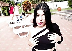 4 lesbian sluts fuck each other at a farm party on the outskirts of the city - NatashaHappy