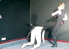 See Valuable Whipping part three on now! - Femdom, Fetish Porn Mistresse Jo and Ally whip a boy.