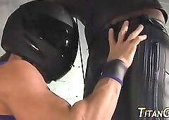 Cummy buff gay fuck black