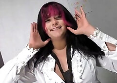 Cum swallowing wild sex session with big dick transgirls Carmona and Veronicat