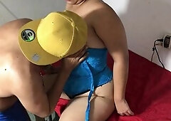 Colombian older in heels ???? banged by youthful amateur soccer player