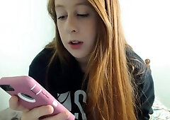 Emo teen Becka solo webcam masturbation