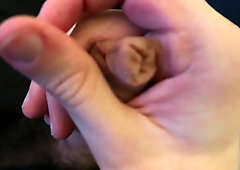 Masturbating my Uncut Shaft from MUSHY to RIGID - Climaxing a Meaty Blast of JIZM!